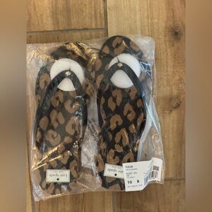 Kate Spade Animal Print Sandals Size 10